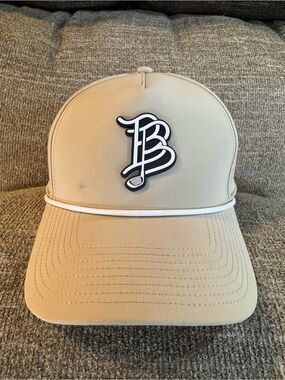 BB Golf Cutout PVC Curved 5 Panel Rope Hat Branded Bills